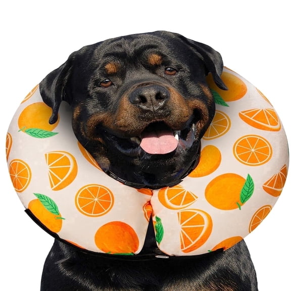Clearance!MIDOG Soft Dog Cone Donut Collar - Inflatable Protective Cone Collar for Dogs After Surgery, Comfortable Recovery Alternative to E-Collar for Small Medium Large Dogs