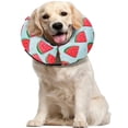 thumbnail image 1 of Clearance!Adjustable Polyester Dog Cone Collar for Large Medium Small Dogs after Surgery,Pillow Collar for Cats & Dogs, Watermelon Red, 1 of 7