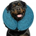 thumbnail image 1 of MIDOG Inflatable Dog Neck Donut Collar, Soft Polyester Recovery Cone for Small Medium Large Dogs & Cats, Blue, Medium, 1 of 9
