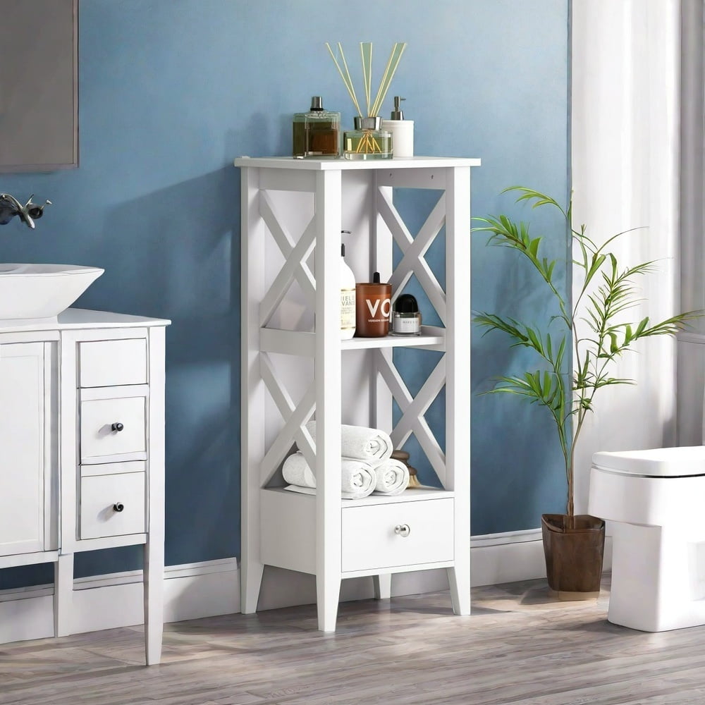 MIDOQIN Bathroom Floor Small Bathroom Corner Storage