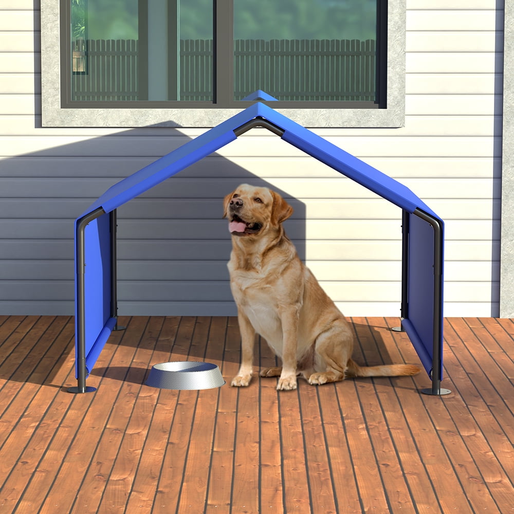 MIDOQIN Dog Shade Shelter, 47.8'x46.6' x36' Outdoor Dog Tent for Large ... - Outdoor Dog Shelter With Soft Sides