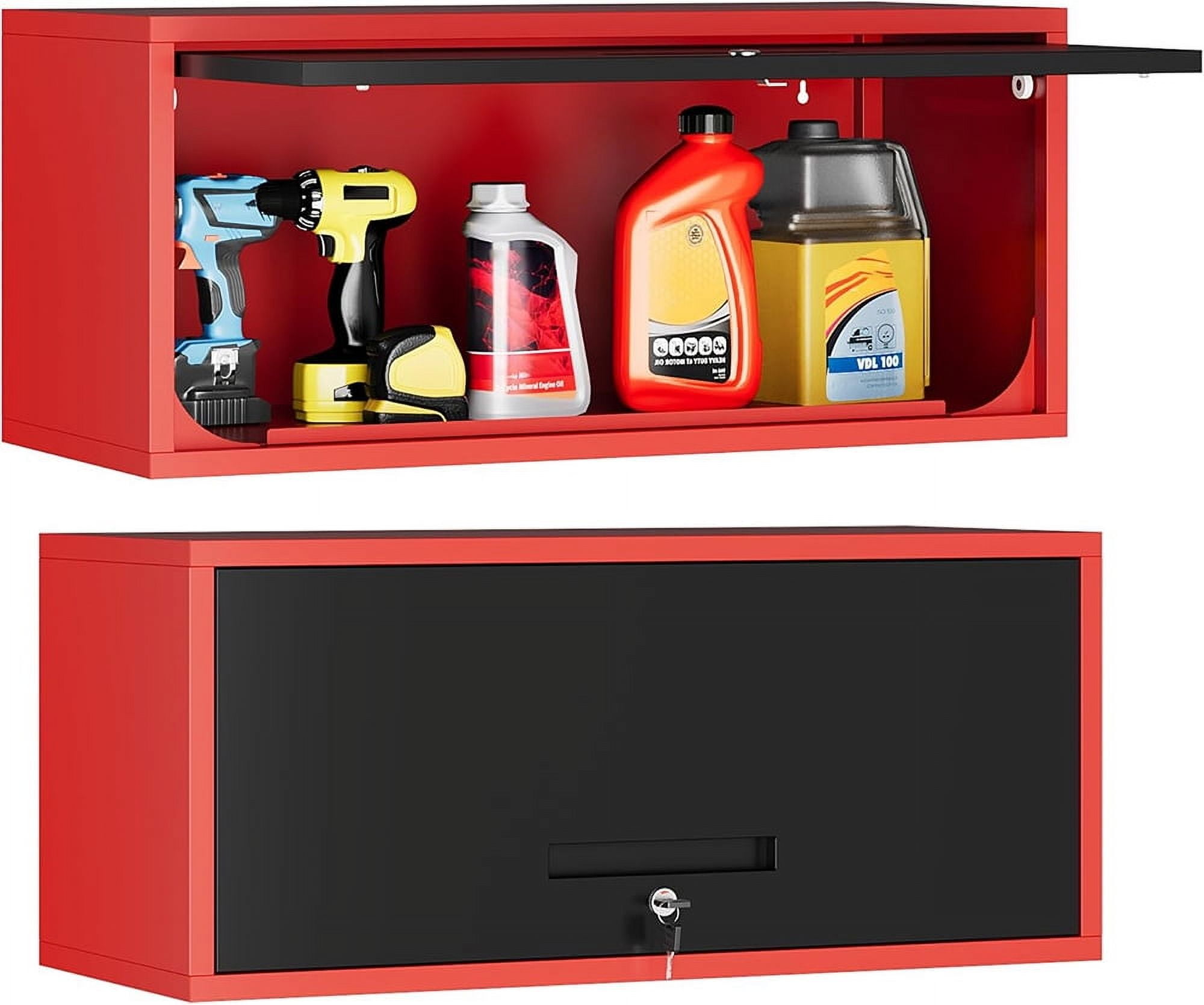Freestanding Cabinets in Garage Cabinets | Red - Walmart.com, image size:2000x1670