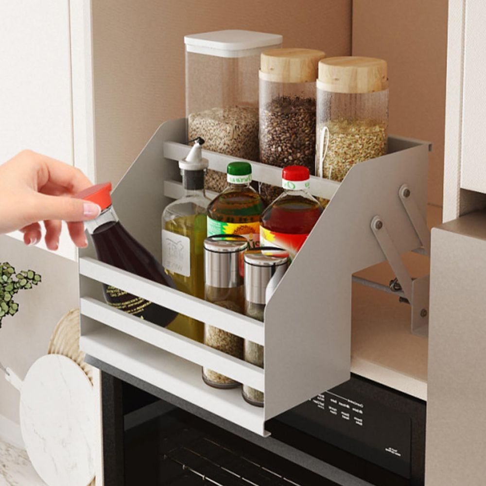MIDOQIN Pull Out Cabinet Organizer, 2 Tier Expandable Pull Out Drawers ...