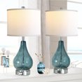 thumbnail image 1 of MIDOQIN Table Lamps Set of 2,  3-Way Dimmable Modern Glass Bedside Lamps with Touch Control & 2 USB Ports Nightstand Lamp with Fabric Shade, 1 of 6