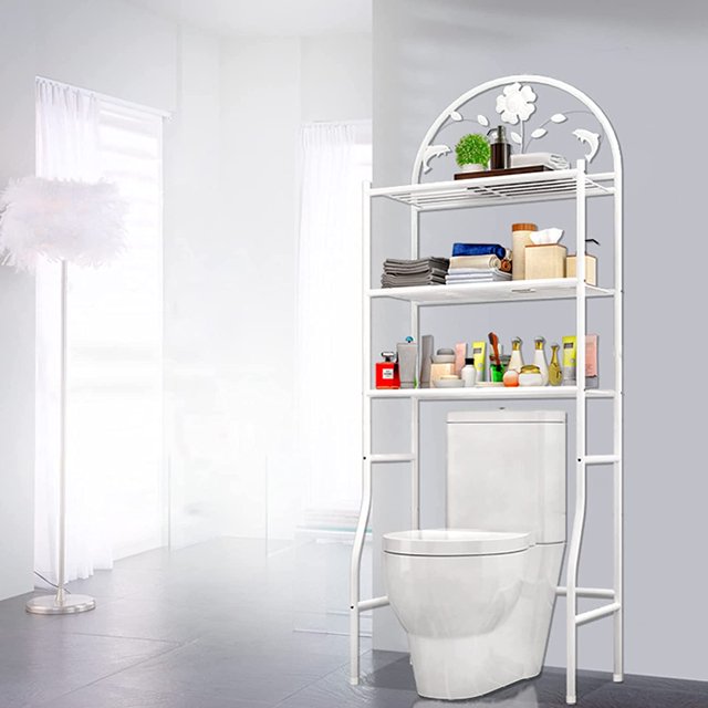 MIDUO 3 Tiers Over The Toilet Storage Rack Bathroom Organizer Space