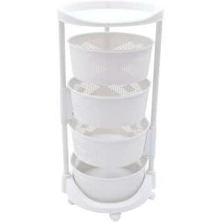  JLXJYS Commercial Supermarket Shelf, Snack Holder Organizer  Display Stand for Snack Beverage Toys Fruit, Home Kitchen Spice Storage Rack  (Color : 5 Tier White, Size : 50x27cm/19.7x10.6in)