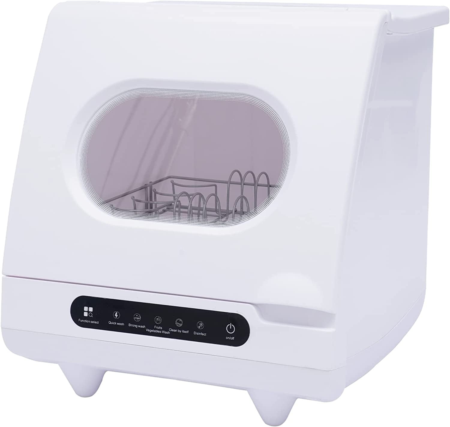 MIDUO Countertop Compact Dishwasher w/5 Washing Program 1200W Portable