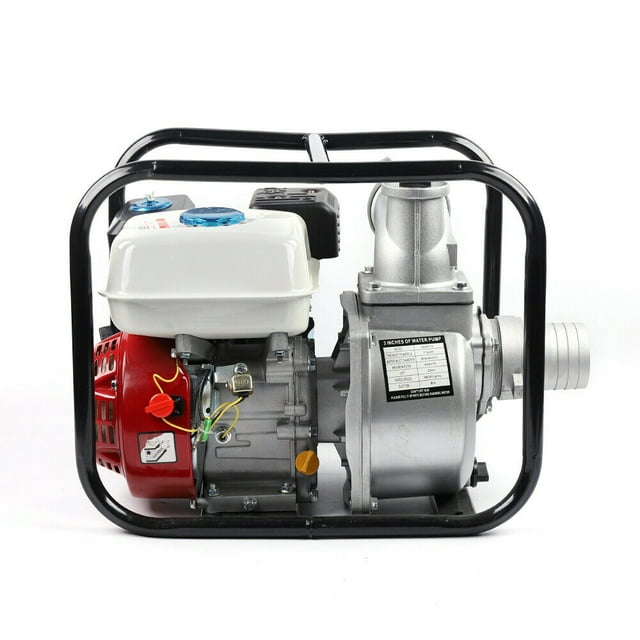 MIDUO Gasoline Water Pump, 7.5 HP 210CC 3" Portable GasPowered Semi