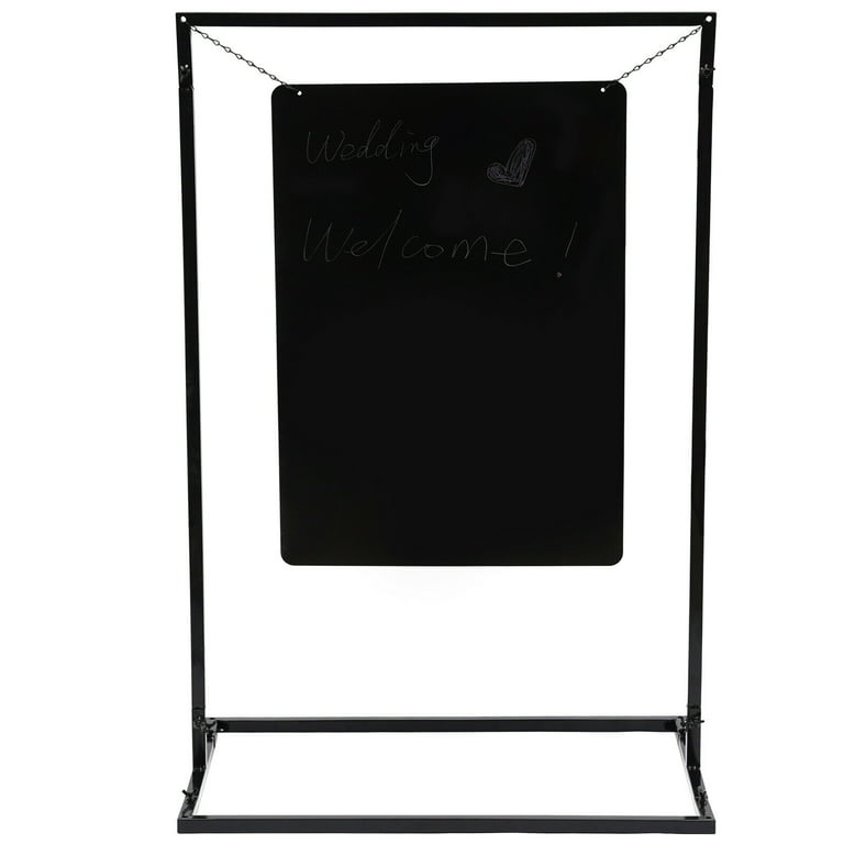 MIDUO Metal Wedding Welcome Sign Arch Stand Advertising Shelf 