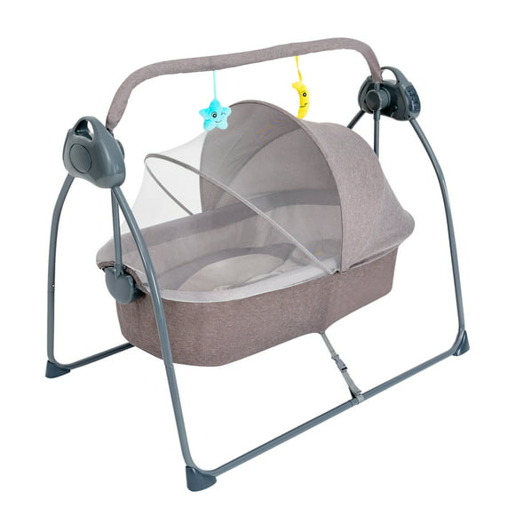 MIDUO Newborn Portable Cradle Bouncer Rocker Seat 5 Speeds w/ Remote