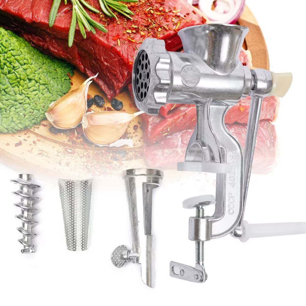 MIDUO Portable Hand Operated Grinder Juicer, Manual Clamp Wheat Grass