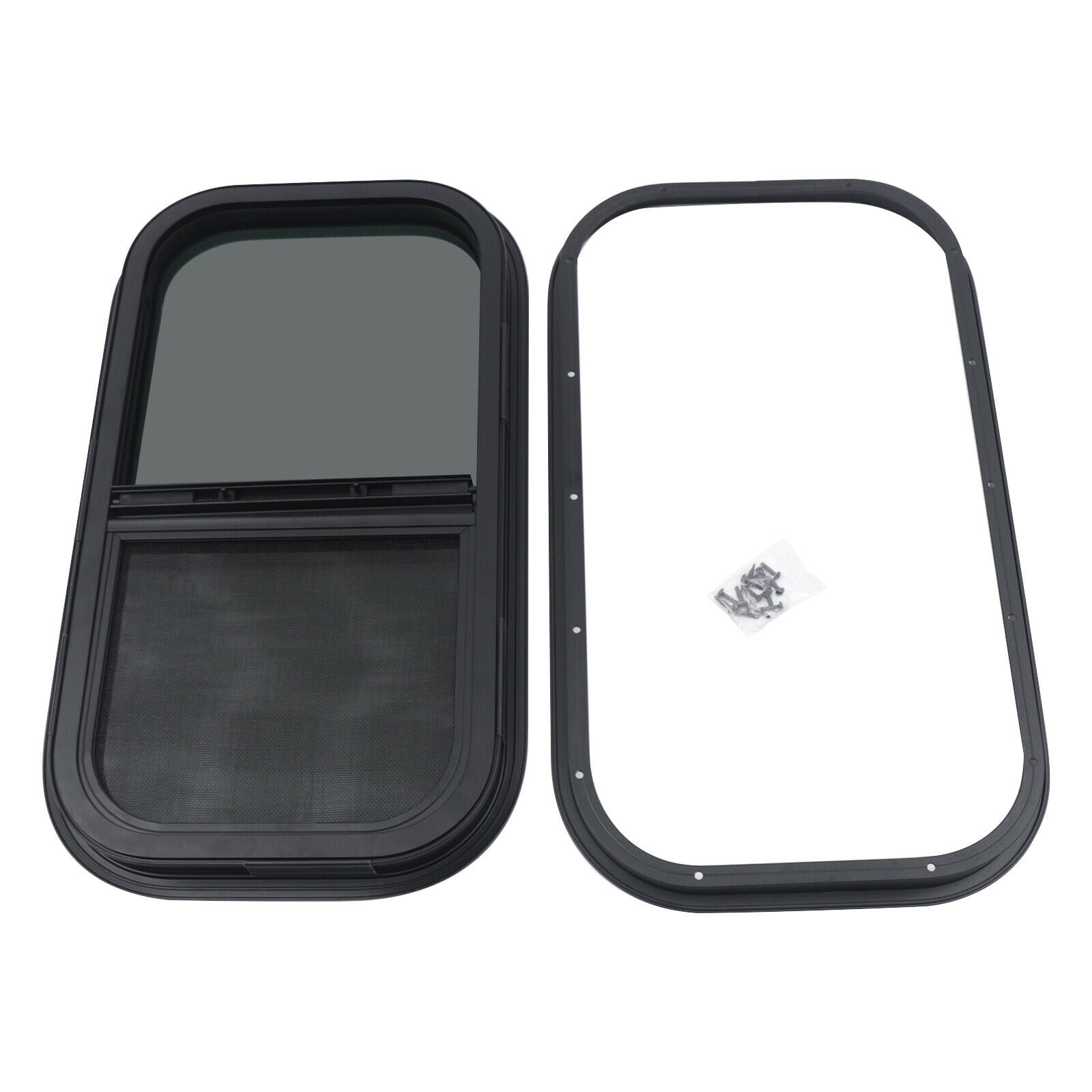 MIDUO RV Window Tempered Tinted Glass Trailer Windows, Vertical Slid