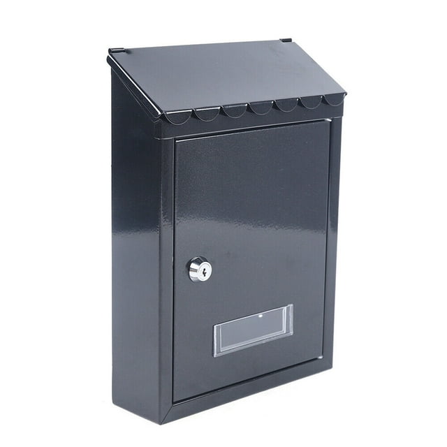 MIDUO Wall Mounted Mailbox Stainless Steel Waterproof Post Box with 2