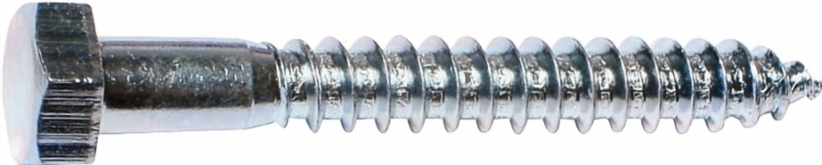 BOLT LAG HEX ZINC 3/8X4