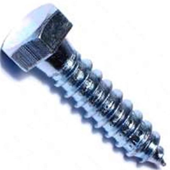 MIDWEST FASTENER 01330 Lag Screw 1/2 in Thread 2 in OAL Zinc