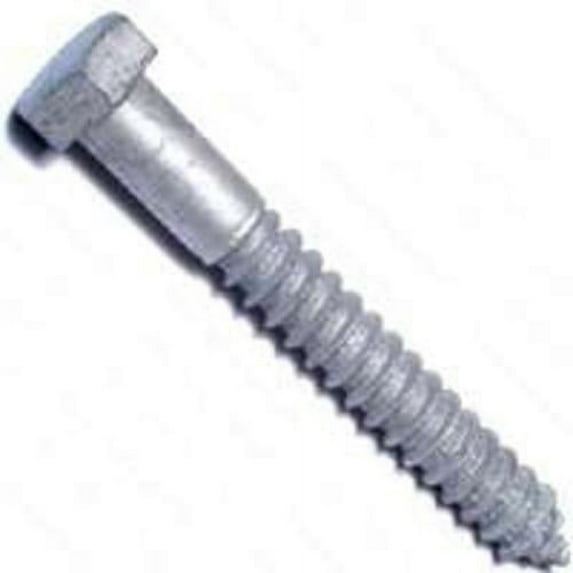 MIDWEST FASTENER 05596 Lag Screw 1/2 in Thread 2 Grade Galvanized