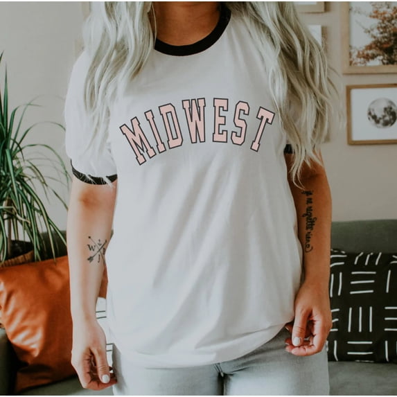 MIDWEST Graphic Ringer Tee