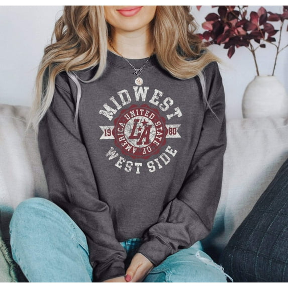 MIDWEST WEST SIDE Graphic Unisex Fleece Pullover