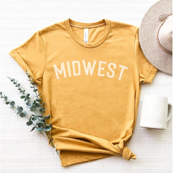 MIDWEST short sleeve Tees Plus Size