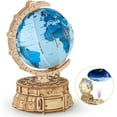 thumbnail image 1 of MIEBELY 3D Wooden Puzzles for Adults USB Charging Illuminated Globe Music Box DIY LED Wood Model Building Kits with Space Projector Stem Toys for Kids Desk Decor for Boys/Girls Ages 8+(Blue), 1 of 10