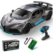 MIEBELY Remote Car, 1/16 Scale Bugatti Divo RC Car High Speed 12Km/h, 2.4Ghz Licensed Model Car with Led Light Racing Hobby Toy Car for Adults Boys Girls Age 6+ Years Gift