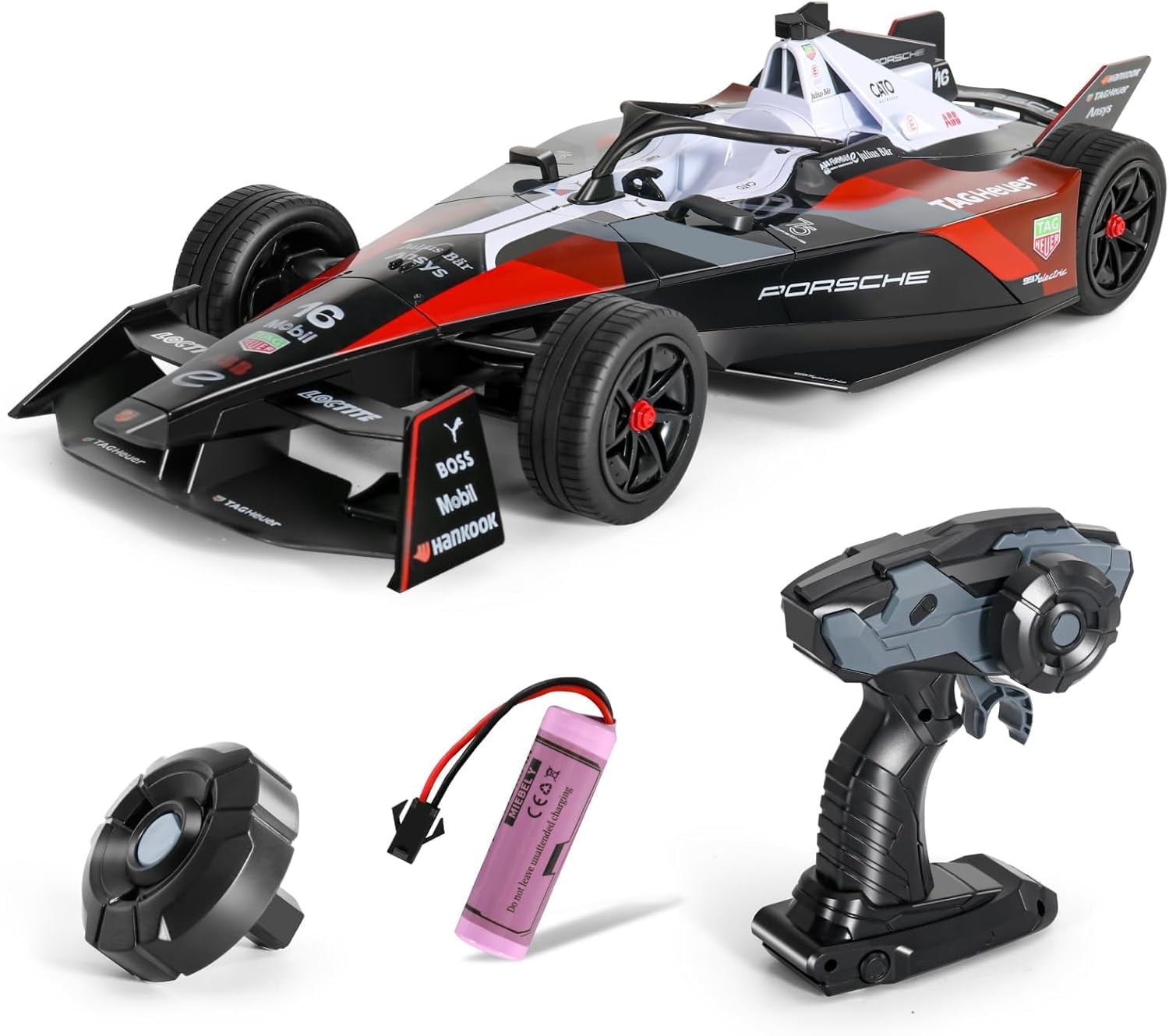 Miebely Remote Control Car - 1/14 Scale Licensed Porsche Formula Rc Race Car,2.4GHz 3.7V 500 mAh Car Toys, Racing Hobby Car Model Ideal Gifts for Adults Kids Boys Girls