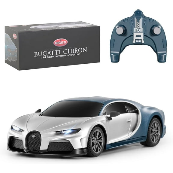 MIEBELY Remote Control Car - 1/24 Scale Fast Rc Race Car, Bugatti Chiron 3.7V 500 mAh Car Toys with Headlight, Racing Hobby Car Model Birthday Ideal Gifts for Adults Kids Boys Age 6 7 8 9 10 Year Old