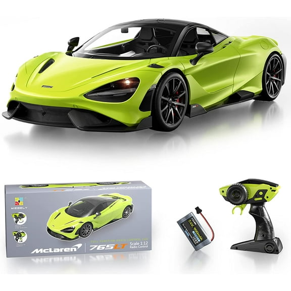 MIEBELY Remote Control Car, McLaren Rc Cars Officially Licensed 1/12 Scale 7.4V 900mAh Toy Car with 12km/h Fast Model Car Headlight for Adults Kids Boys Age 6-12 Year Birthday Ideas Gift