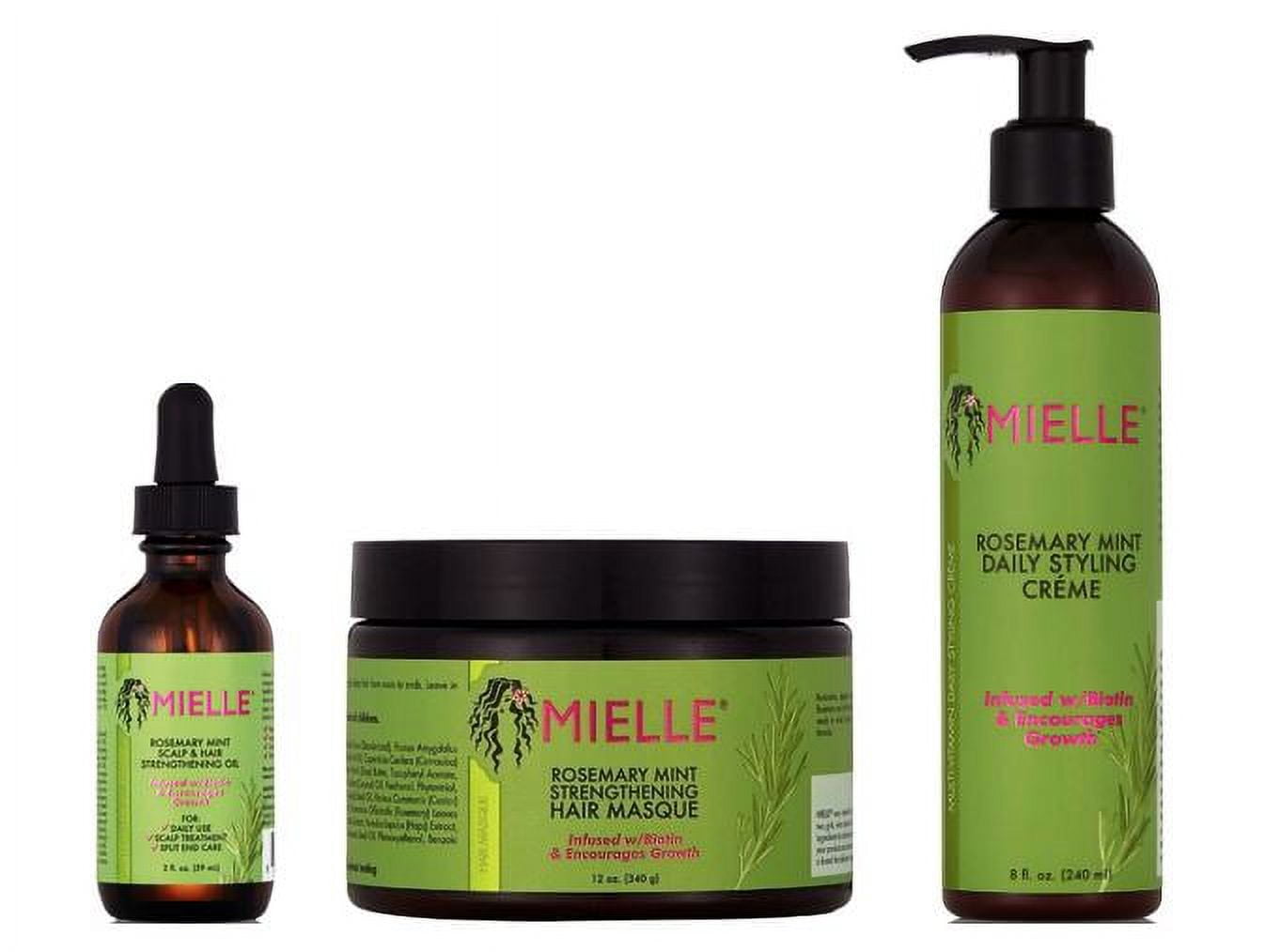 MIELLE ROSEMARY MINT COMBO (CREME & OIL & MASQUE) 
