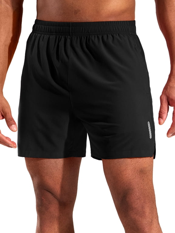 Men's 5 Inch Inseam Running Shorts with Zipper Pockets