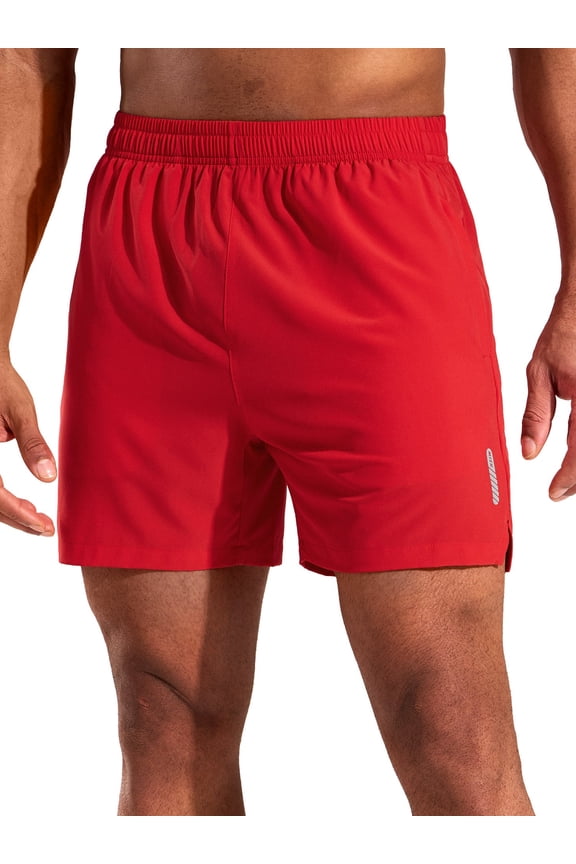 Men's 5 Inch Inseam Running Shorts with Zipper Pockets