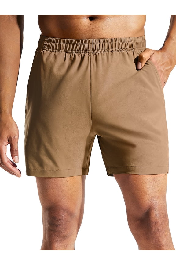 Men's 5" Quick-Dry Running Shorts with Pockets – Lightweight Athletic Workout Shorts, Khayi, S