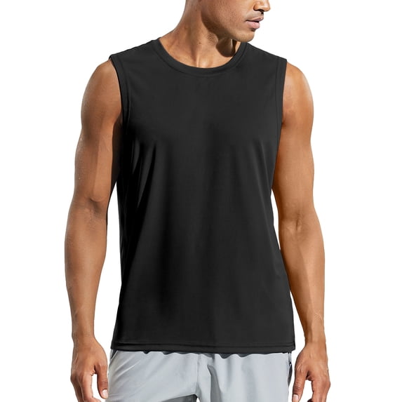 MIER Men's Cool Running Tank Top Sleeveless Shirt, S-3XL