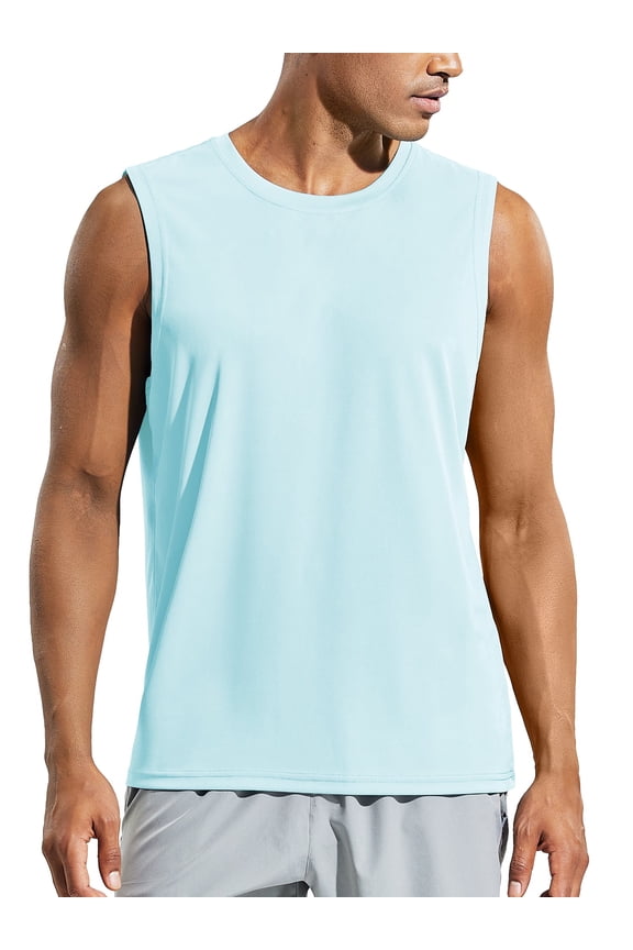 Men's Cool Running Tank Top Sleeveless Shirt, S-3XL