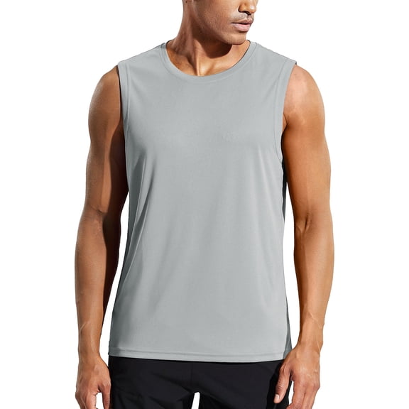 MIER Men's Cool Running Tank Top Sleeveless Shirt, S-3XL