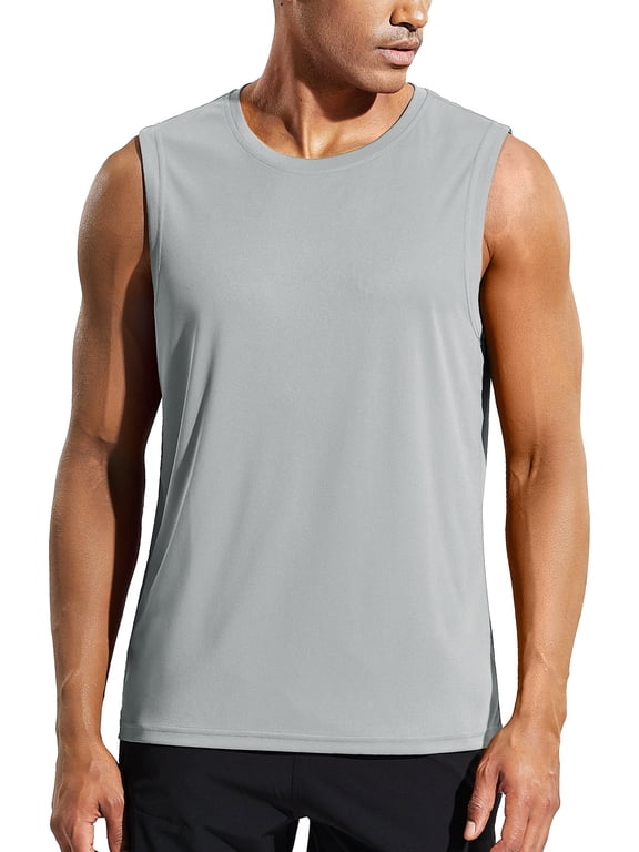 Men's Cool Running Tank Top Sleeveless Shirt, S-3XL