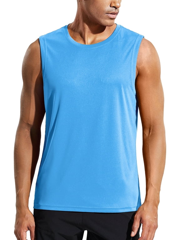 Men's Cool Running Tank Top Sleeveless Shirt, S-3XL