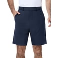 thumbnail image 1 of MIER Men's Flat Front Stretch Golf Shorts, 9 Inch Lightweight Shorts with 4 Pockets for Travel Hiking Casual, Navy, 40W x 9L, 1 of 7