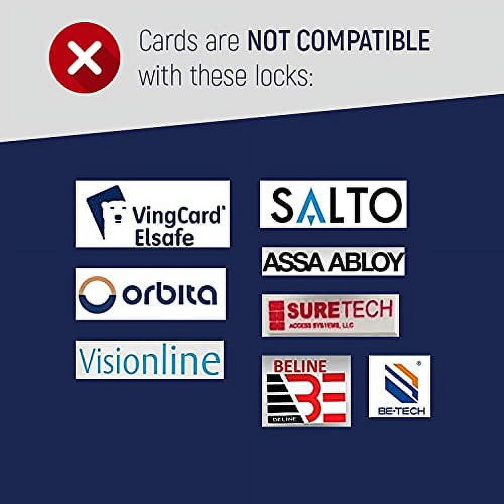MIFARE Classic 1K RFID Smart Cards 13.56MHz ISO14443A Blank RFID Hotel Key Cards Printable (no ...