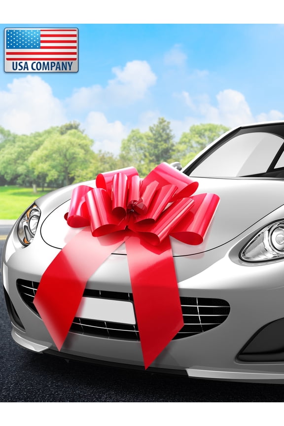 30-inch Giant Red Butterfly-Shaped Car Gift Bow (US Company)