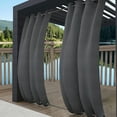 thumbnail image 1 of MIFXIN Outdoor Curtains Windproof Draperies with Grommet at Top & Bottom, Waterproof Curtain Panel for Patio Privacy, Grey, 52*84in, 1 Panel, 1 of 8