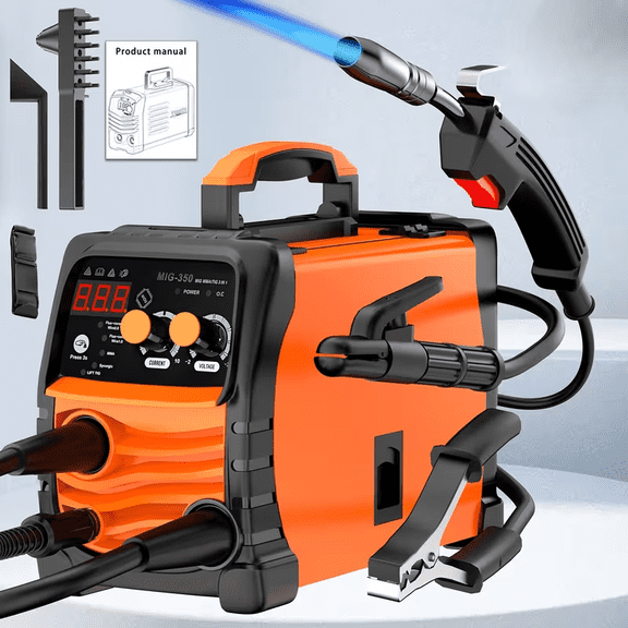 MIG-350 Arc Welder, compact and lightweight with powerful functionality, lifting welding machine featuring collaborative control, IGBT inverter 110V/220V portable MMA welder