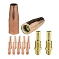 thumbnail image 1 of MIG Gun Consumables Kit - Compatible with Lincoln/Magnum 100L & Tweco Mini #1 Guns - 35-50 Diffuser - Tapered Tip: 0.045" - 21T Nozzle: 3/8" Tapered, 1 of 4