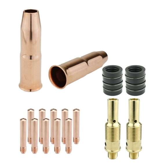 MIG Gun Consumables Kit - Compatible with Lincoln/Magnum 300 & 400 and Tweco #3 & #4 - 52FN Diffuser - 34A Insulator - Tip: 1/16" - 24A Nozzle: 3/4"