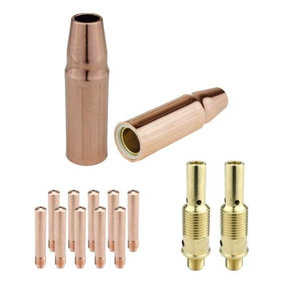 MIG Gun Consumables Kit - Compatible with Lincoln/Magnum 300 & 400 and Tweco #3 & #4 - 52FN Diffuser - Tip: 0.045" - 23 Nozzle: 1/2"