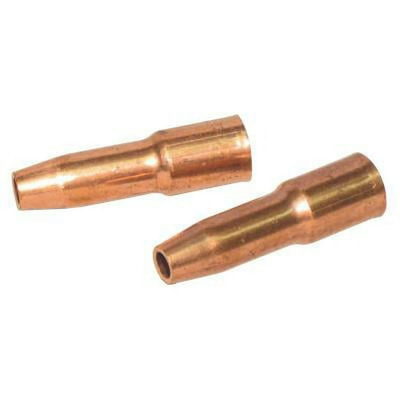MIG Gun Nozzle, 1/8 in Recess, 3/8 in Bore, Tweco® Style 23, Self-Insulated, Copper