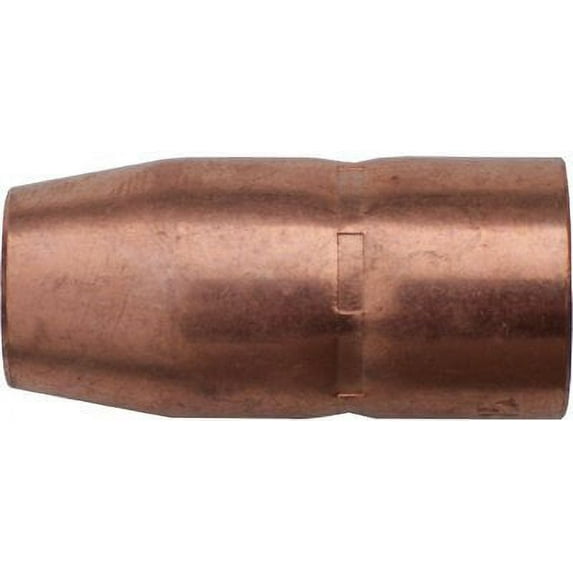 MIG Gun Nozzle, 1/2 in Bore, Miller® Style, Flush, Copper Pack of 2