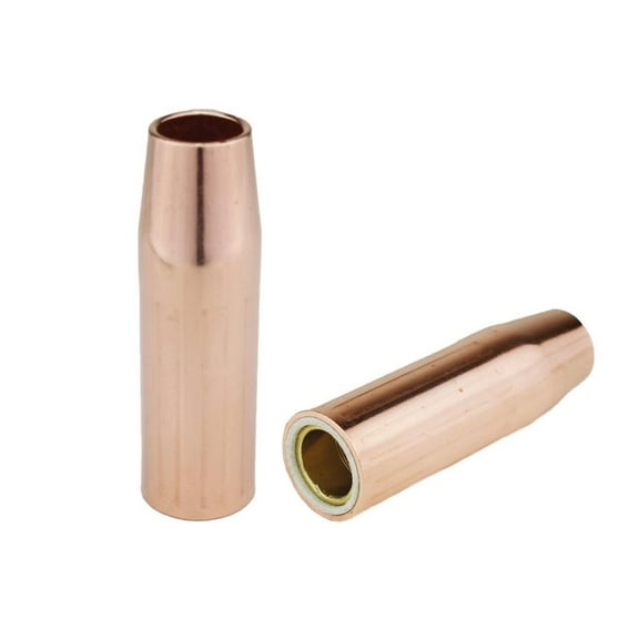 MIG Nozzles - Replacement for Lincoln/Magnum 200 to 400 and Tweco #2 to #4 Guns - Size: 5/8" (Flush Tip) - Model: 23-62-F - (2 PACK)