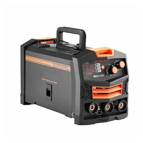 MIG Welder 130 Amp, 2-in-1 Gas/Gasless Flux Core Welding Machine, Portable Welder for Steel, Stainless Steel, Cast Iron, 8mm Thickness