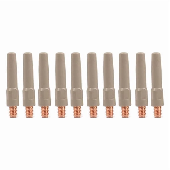 MIG Welding Tips 10PCS Non-Stick Coating Torch Accessory 45x0.8mm Metal Nozzles for 15AK Welding Equipment